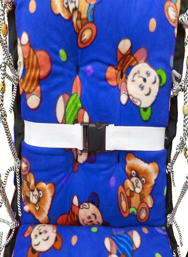VIDORA Cotton Baby Swing Chair Hanging Jhula for 6 Month to 2 Years Kids with 15 kg Capacity and Safety Belt - Image 2